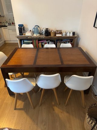 Mesa comedor madera y bambú Maisons du Monde