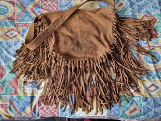 Bolso Piel Serraje Flecos Pull&Bear