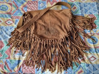 Bolso Piel Serraje Flecos Pull&Bear