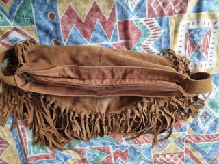 Bolso Piel Serraje Flecos Pull&Bear