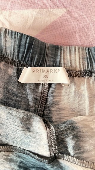Falda pantalón beige y azul