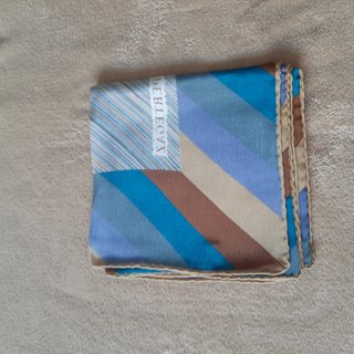 Pañuelo Pertegaz Rayas Azul y Marrón
