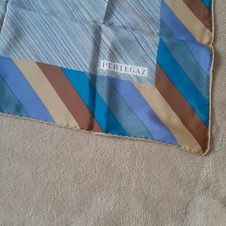 Pañuelo Pertegaz Rayas Azul y Marrón