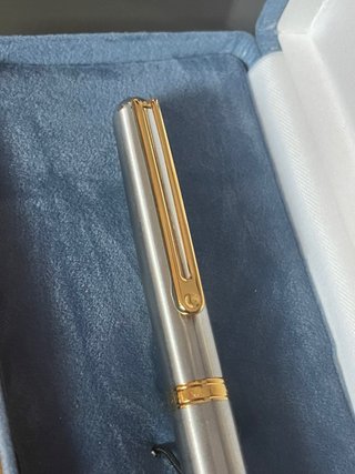 Bolígrafo Inoxcrom Wall Street chapado oro 23,6K