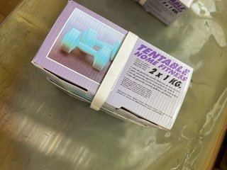 Mancuernas 1 kg Vinilo/4 pares(4cajas)