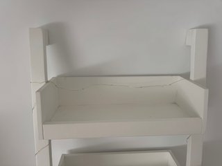Estantería Escalera Bassay Blanca Madera Banak