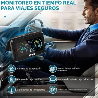 Sistema TPMS 4 Sensores Presión Neumáticos