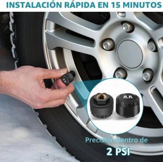 Sistema TPMS 4 Sensores Presión Neumáticos