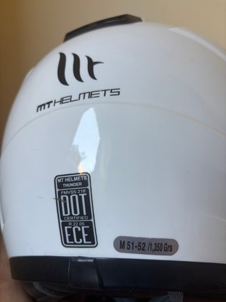 Casco MT Helmets Thunder 3 SV Blanco