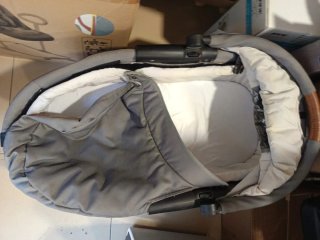 Cochecito carrito bebé gris