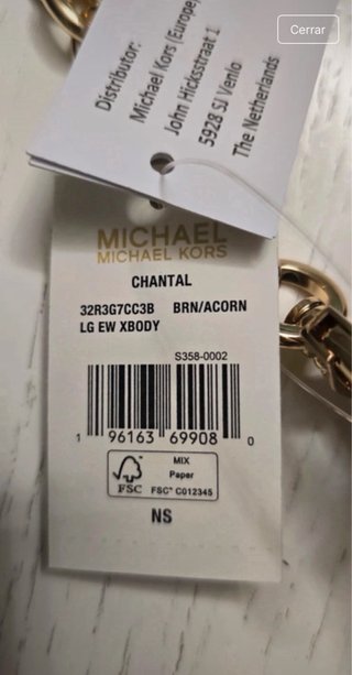Bolso Michael Kors Marrón y Dorado nuevo