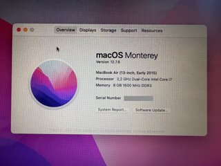 MacBook Air 13 2015 Plata