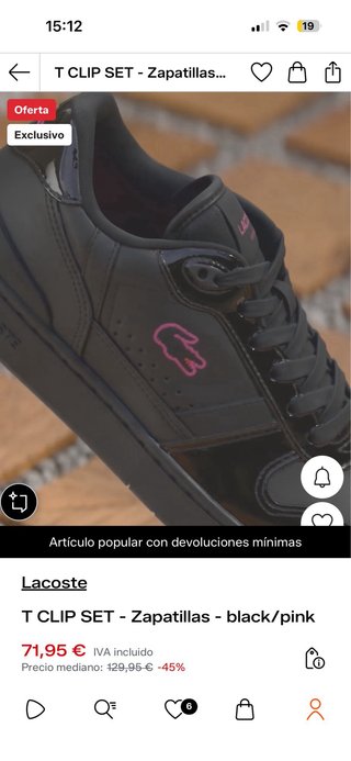 Zapatillas Lacoste Negras Mujer