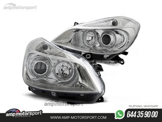 FAROS DELANTEROS OJOS DE ANGEL PARA RENAULT CLIO