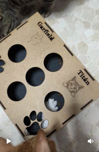 Rascador para gatos de madera