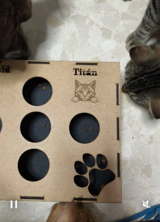 Rascador para gatos de madera