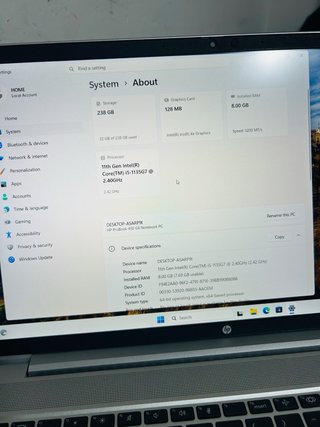 HP ProBook 450 G8 i5-1135G7 15.6 8GB 256GB