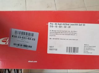 Muelles Eibach Pro Kit Seat Leon MK3 y grupo VAG