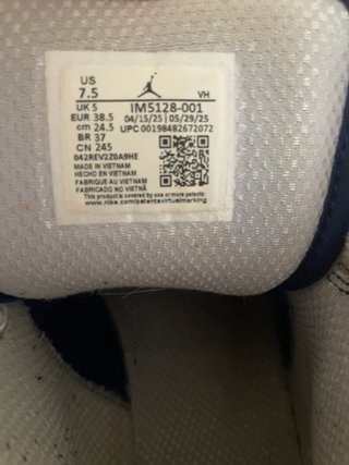 Air Jordan 1 Mid SE Metallic Blue 38.5
