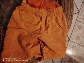 Short mare Adidas arancione