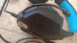 Cascos Gaming Azul y Negro