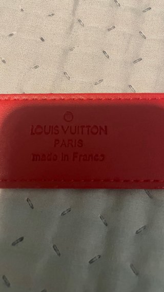 Cintura Louis Vuitton Supreme Rossa