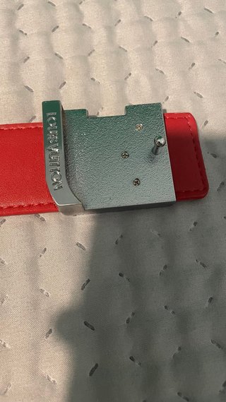 Cintura Louis Vuitton Supreme Rossa