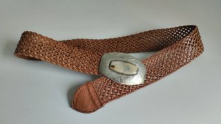 Cinturón Cuero 100%, Boho mujer, trenzado