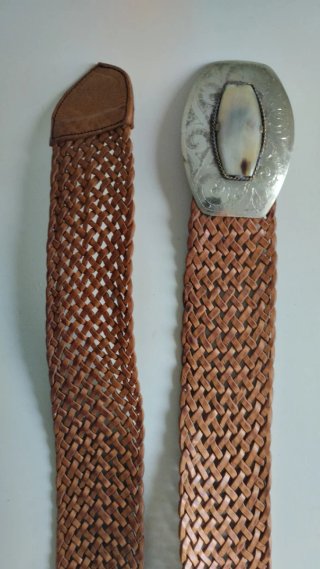 Cinturón Cuero 100%, Boho mujer, trenzado