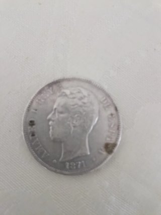 Moneda Alfonso XII Rey 1875 España
