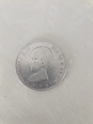 Moneda Alfonso XII Rey 1875 España
