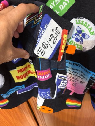 Sudadera Hollister con parches Pride Talla S