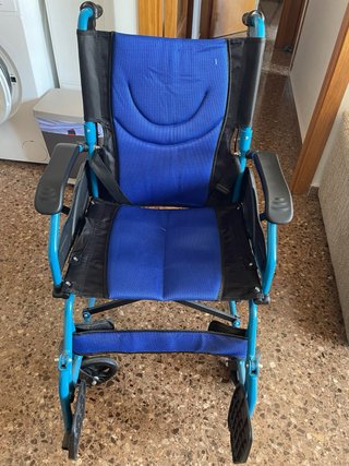 Silla de rueda de paseo para adulto como nueva