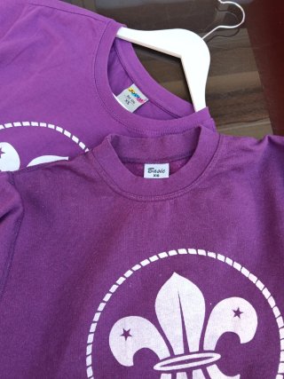 Camisetas Scouts Lila Talla XS (Pack 2)