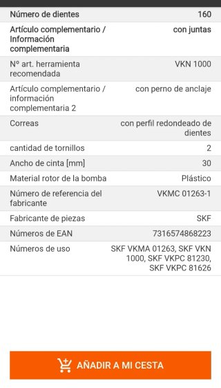 Kit distribución + bomba agua