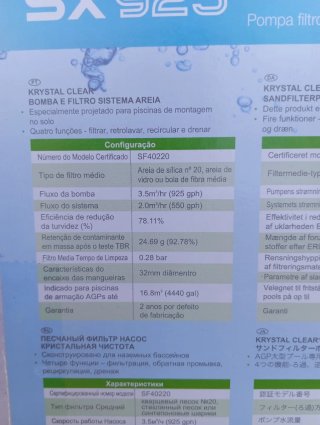 Depuradora arena Intex