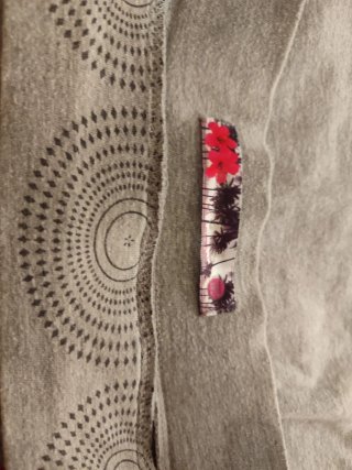 Falda Desigual Mandala Gris Talla M