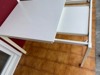Mesa extensible Vangsta Ikea blanca