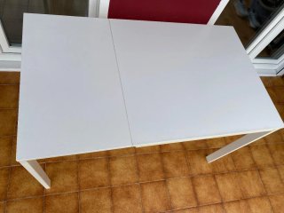 Mesa extensible Vangsta Ikea blanca