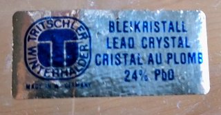 6 COPAS VINO VINTAGE CRISTAL TALLADO BLEIKRISTALL