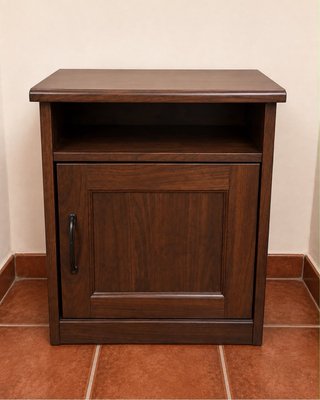Estructura Cama Madera Oscura