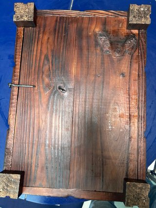 Caja de juegos de mesa madera años 80