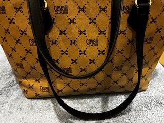 Bolso Cavalli Marrón y Dorado