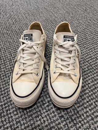 Converse plataforma beige talla 39