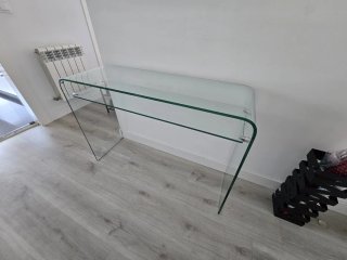 Recibidor/hall de cristal templado