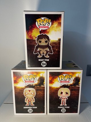 Funko Pop! Attack on Titan 3 pezzi