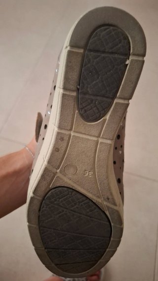 Zapatos Drucker dorados/plateados
