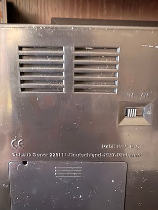 Radio Schaub Super 229/II miniatura 1937