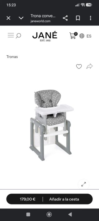 Trona Jane convertible en mesa
