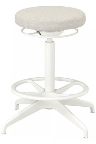 Taburete elevable Ikea tela blanco